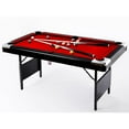 thumbnail image 1 of Yiwa 7ft Folding Portable Pool Table, Indoor Game Snooker Table Set, 1 of 6