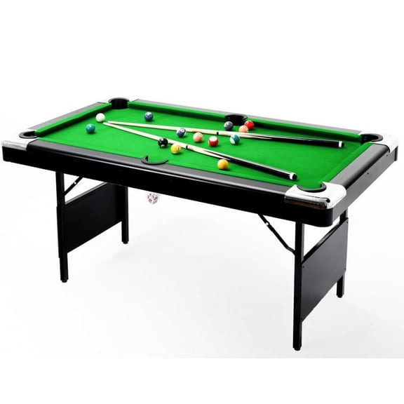 Yiwa 7ft Folding Portable Pool Table, Indoor Game Snooker Table Set