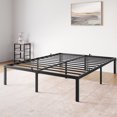 thumbnail image 1 of Yiwa Industrial Full Size Bed Frame, Metal Platform Bed Frame, No Box Spring Needed, 1 of 7