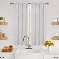 thumbnail image 1 of Yiwa Linen Short Curtains for Kitchen Window, Rustic Farmhouse Linen Blend Crude Window Curtains for Bathroom Living Room, Natural, 26"Wx45"x2, 1 of 7