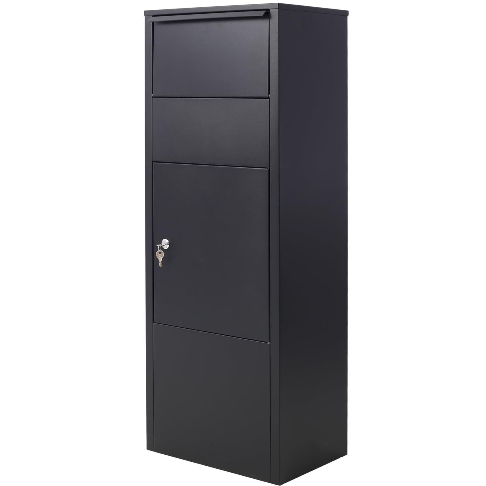 Black Steel Lockable Large Parcel Delivery Box