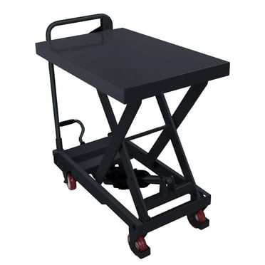 Hydraulic Lift Table Cart - 500lbs Capacity, 28.4