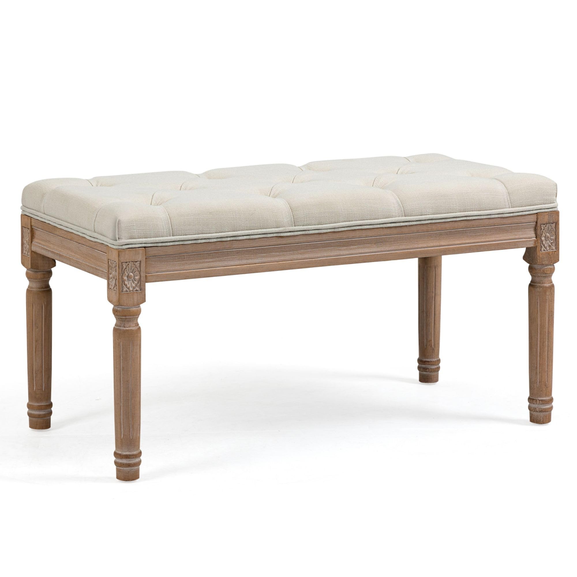 Bench Button Yiwa Modern Entryway Bench Button-Tufted Entryway Bench, Indoor Dining ...