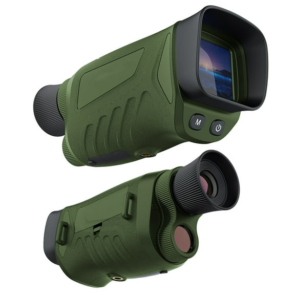 Yiwa Monocular Night Vision Goggles With Strap 3W Infrared Monocular 2.5KD Night Vision for Camping Hunting
