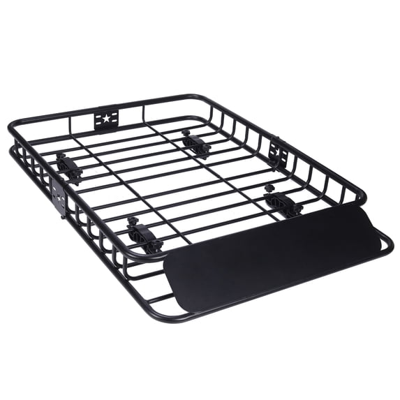 Yiwa Roof Cargo Basket Roof-top Cargo Carrier 51" x 36" x 5" for Car Luggage Storage