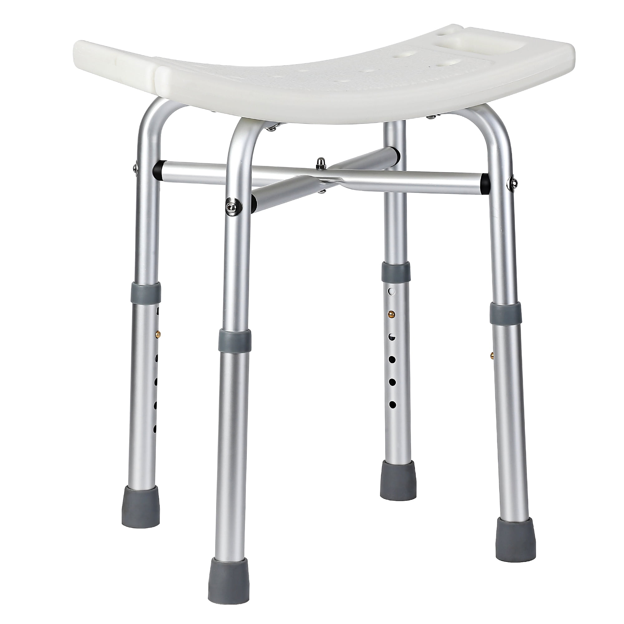 Yiwa Shower Bench Seat with Adjustable Height Legs Slip Resistant 350 lb Capacity