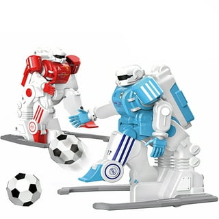 MUKIKIM SoccerBot – RC Soccer Robots. 2 Players Remote Control Soccer Game  for Kids. Tackle, Dribble & Shoot! Kick The Ball Into The Net & Score!