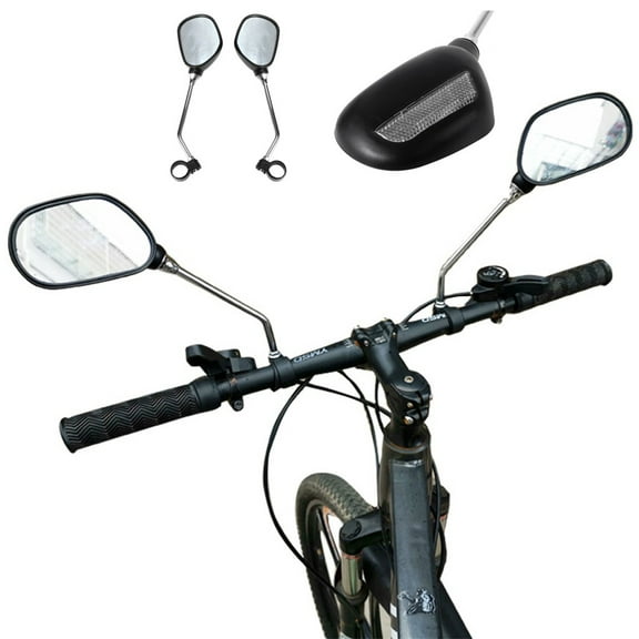 Yiwula Rear View Bicycle Mirrors, Black (2 Count)
