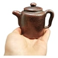 thumbnail image 1 of Yixing Clay Teapot Unique Pu Erh Purple Ornament Sculpted Handcrafted Textured Minimalist Traditional Timeless Subtle, 1 of 6