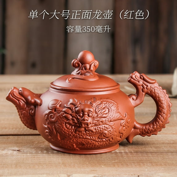 Yixing Large Purple Clay Pot Large Capacity Gongfu Teapot Household Handmade Filter Zhu Clay Pot Teacup Tea Set Suit