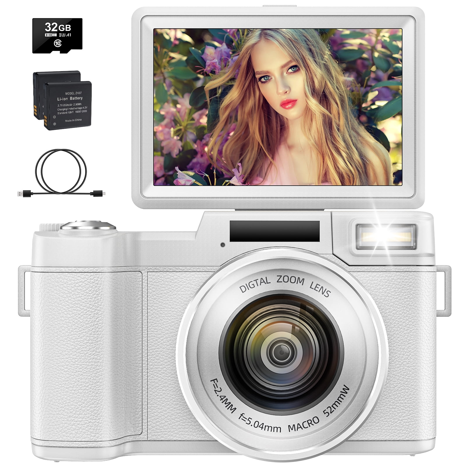 starter vlogging camera with flip screen