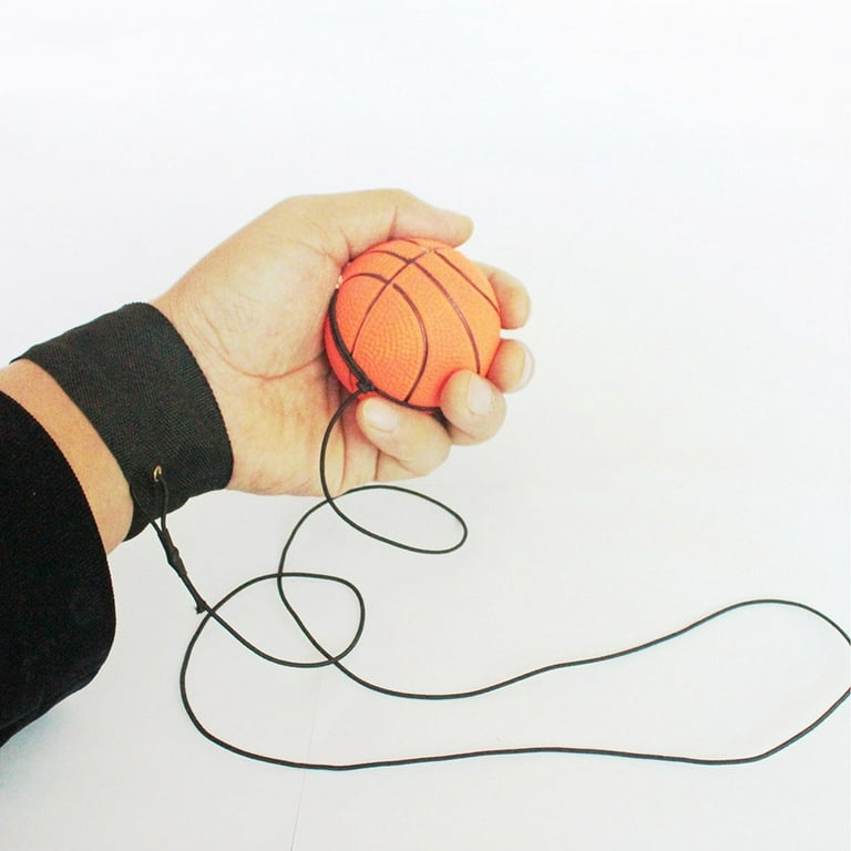 Yixx Bouncy Wrist Band Rubber Ball Elastic String Rebound Finger Exercise  Sport Toy