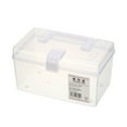 thumbnail image 1 of Yixx Portable Multi-use Clear Plastic Storage Container Box with Handle Latch Lock, 1 of 10