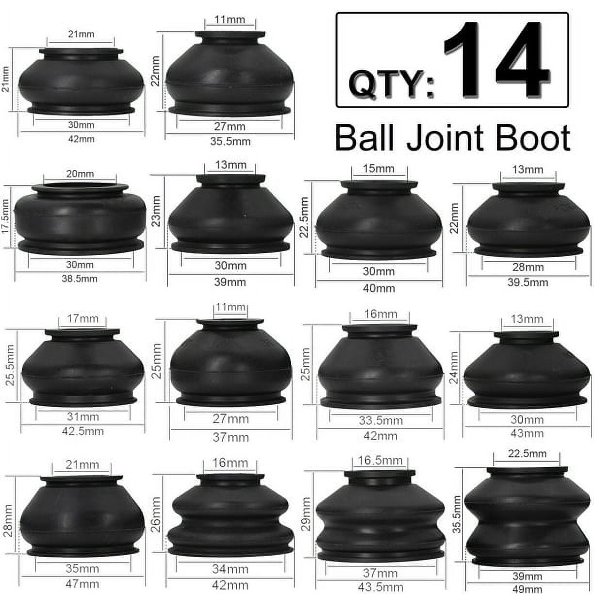 Yiyasu 14x Multipack Ball Joint Rubber Dust Boot Covers Track Rod End
