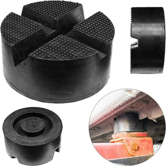 Yiyasu Universal Trolley Cross Slotted Floor Jack Rubber Pad Adapter Pinch Weld 3 Tons