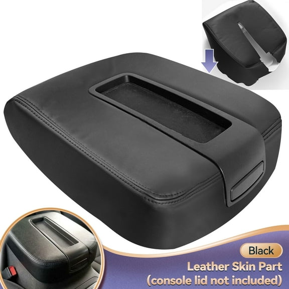 Yiyasu Car Armrest Cover Pad Center Console Leather for Chevy Tahoe Suburban 2007-2014