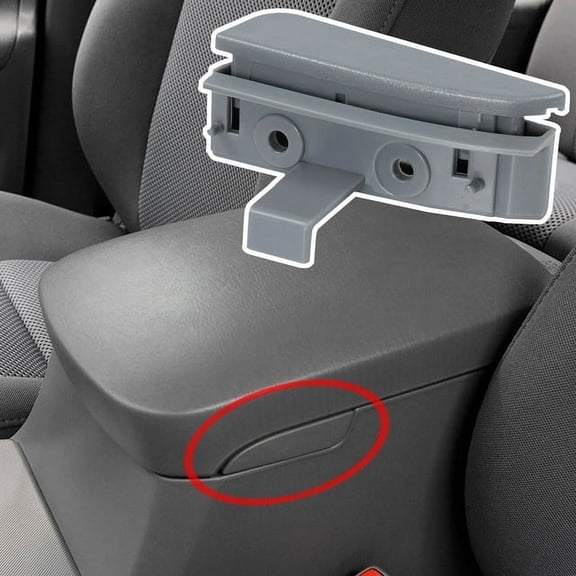 Yiyasu Center Console Lid Latch Assembly for Toyota Tacoma Armrest Release Handle Gray Plastic