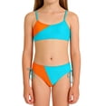 thumbnail image 1 of Yiyuu Girls Bikini Swimsuit Color Block Bathing Suit with Adjustable Strap, Sizes 7-16, 1 of 5