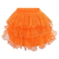 thumbnail image 1 of Yiyuu Girls Summer Dance Triple Layer Tulle Tutu Skirt Cute Ruffle Elastic Waist Skirt, Sizes 2-15, 1 of 4
