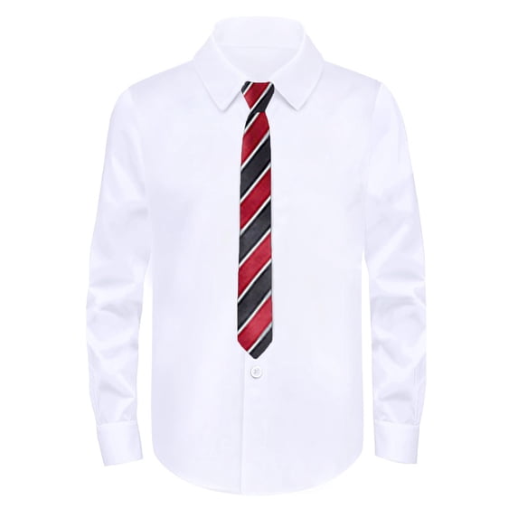 Yiyuu Toddler Boys Long Sleeve Dress Shirt Formal Button Down White Shirt Top, Sizes 4-5