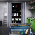 thumbnail image 1 of Yizosh Metal Garage Storage Cabinet with 2 Doors and 5 Adjustable Shelves - 71" Steel Lockable File Cabinet,Locking Tool Cabinets for Office,Home,Garage,Gym,School (Gray Black), 1 of 7