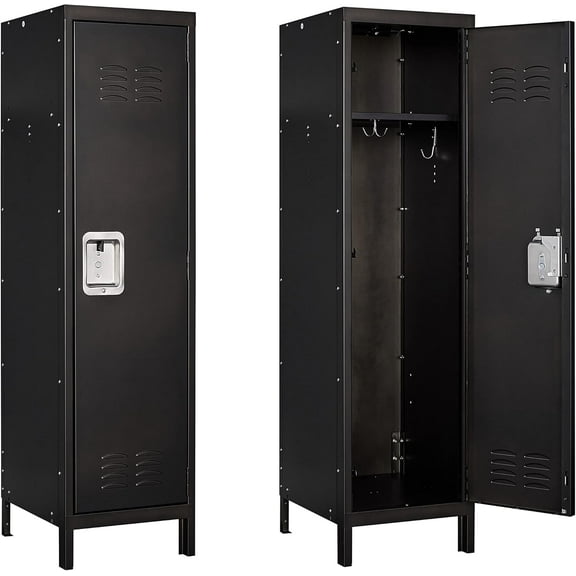 Yizosh Metal Locker with Lockable Doors, Industrial Steel Storage Lockers for Employees - Locker Storage Cabinets for School, Gym, Home, Office, Garage