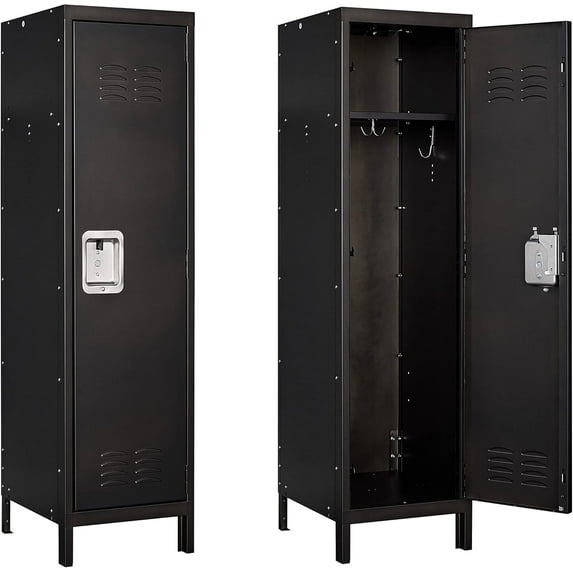 Yizosh Metal Locker with Lockable Doors, Industrial Steel Storage Lockers for Employees - Locker Storage Cabinets for School, Gym, Home, Office, Garage