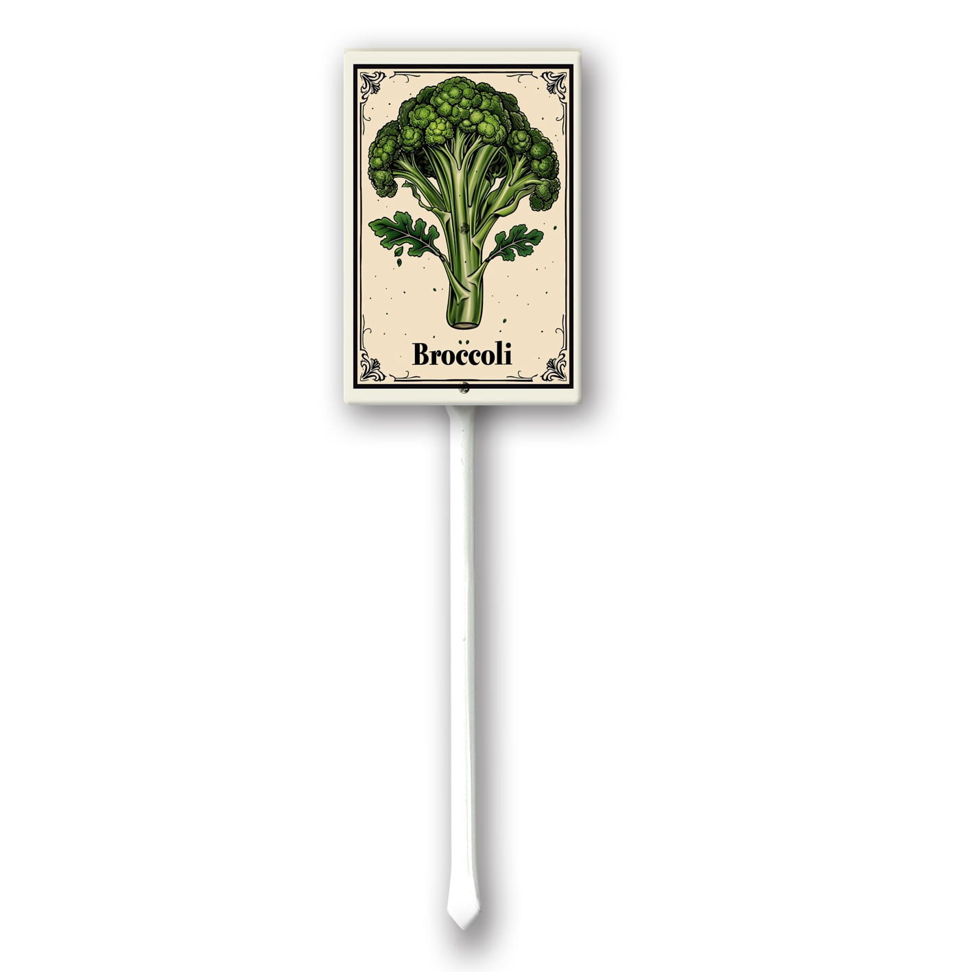 Yjiankangz Aluminium Yard Sign Broccoli Vegetable Garden Sign 7x8.8inch ...
