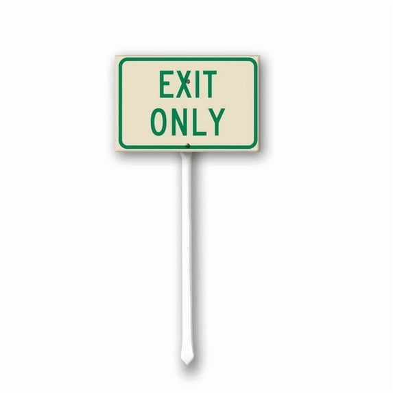 Yjiankangz Exit Only Yard Sign 8x12 Inch Aluminum Do Not Enter Exit ...