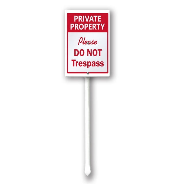 Yjiankangz Yard Signs, Private Property Please Do Not Trespass Yard ...