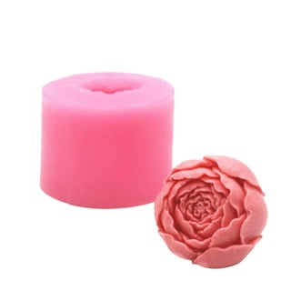 Rose Flower Candle Molds - 6 Pcs