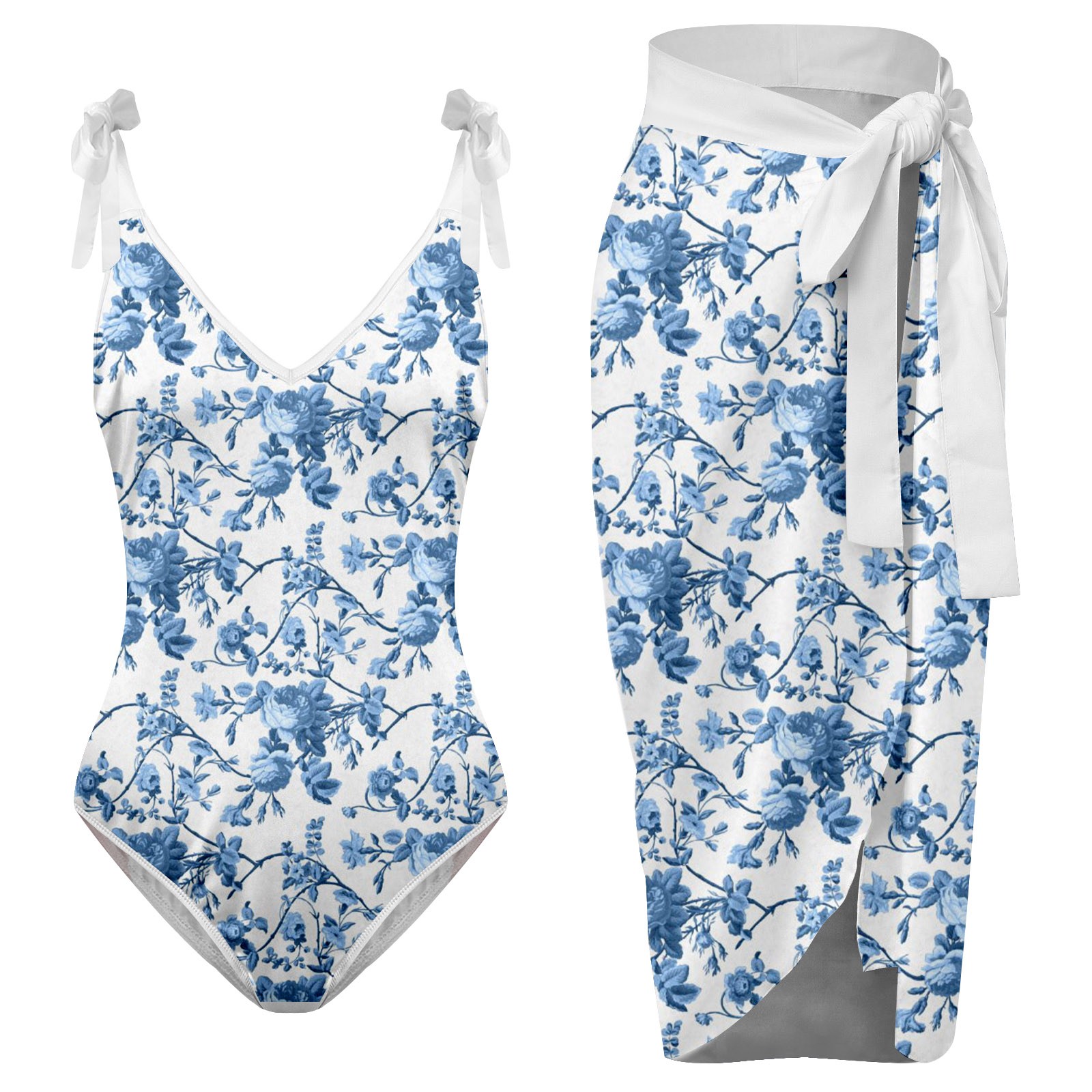 Ykohkofe Two Piece Swimsuits For Women Clearance Midsize Bathing Suits Crochet Bikini High