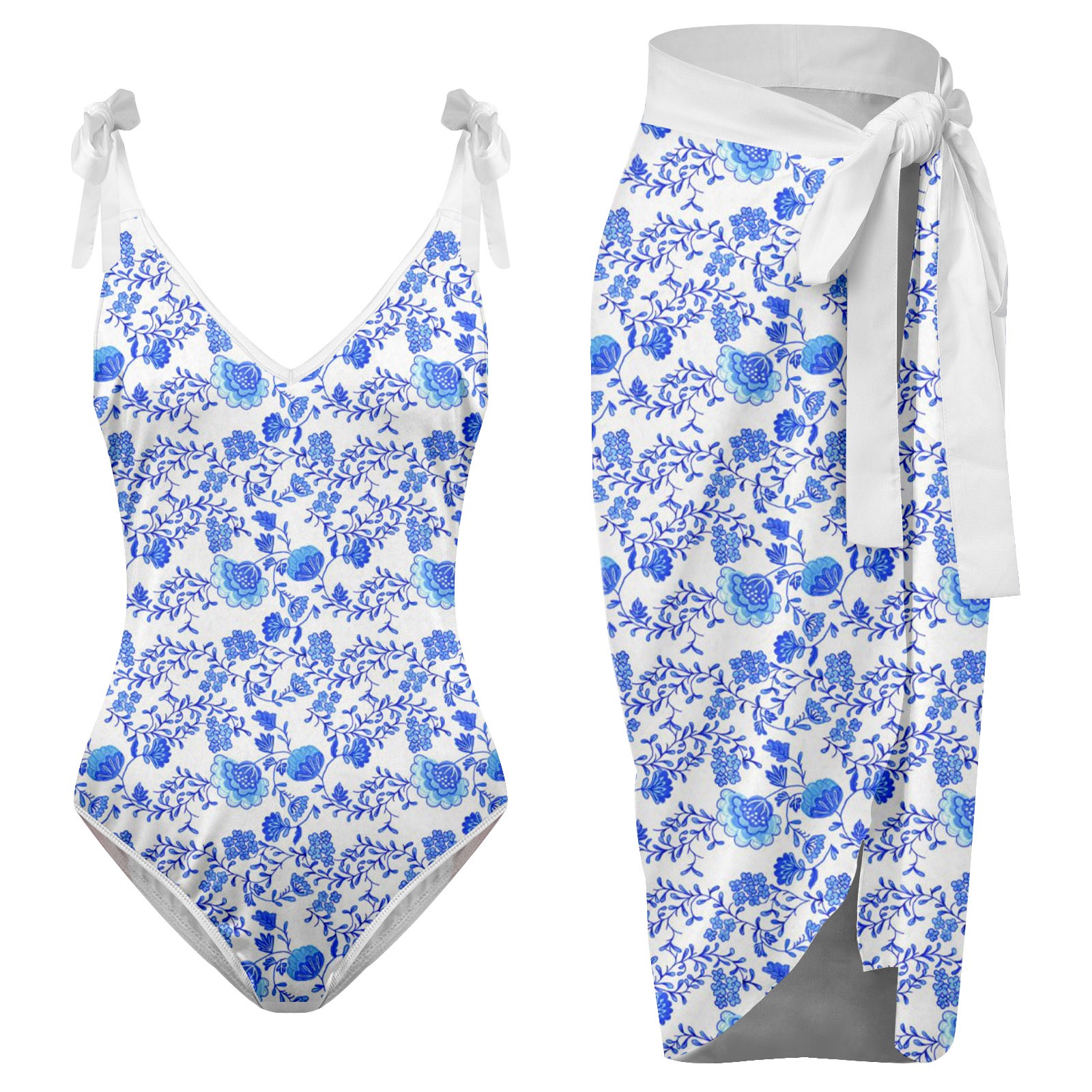 Ykohkofe Two Piece Swimsuits For Women Clearance Midsize Bathing Suits Crochet Bikini High