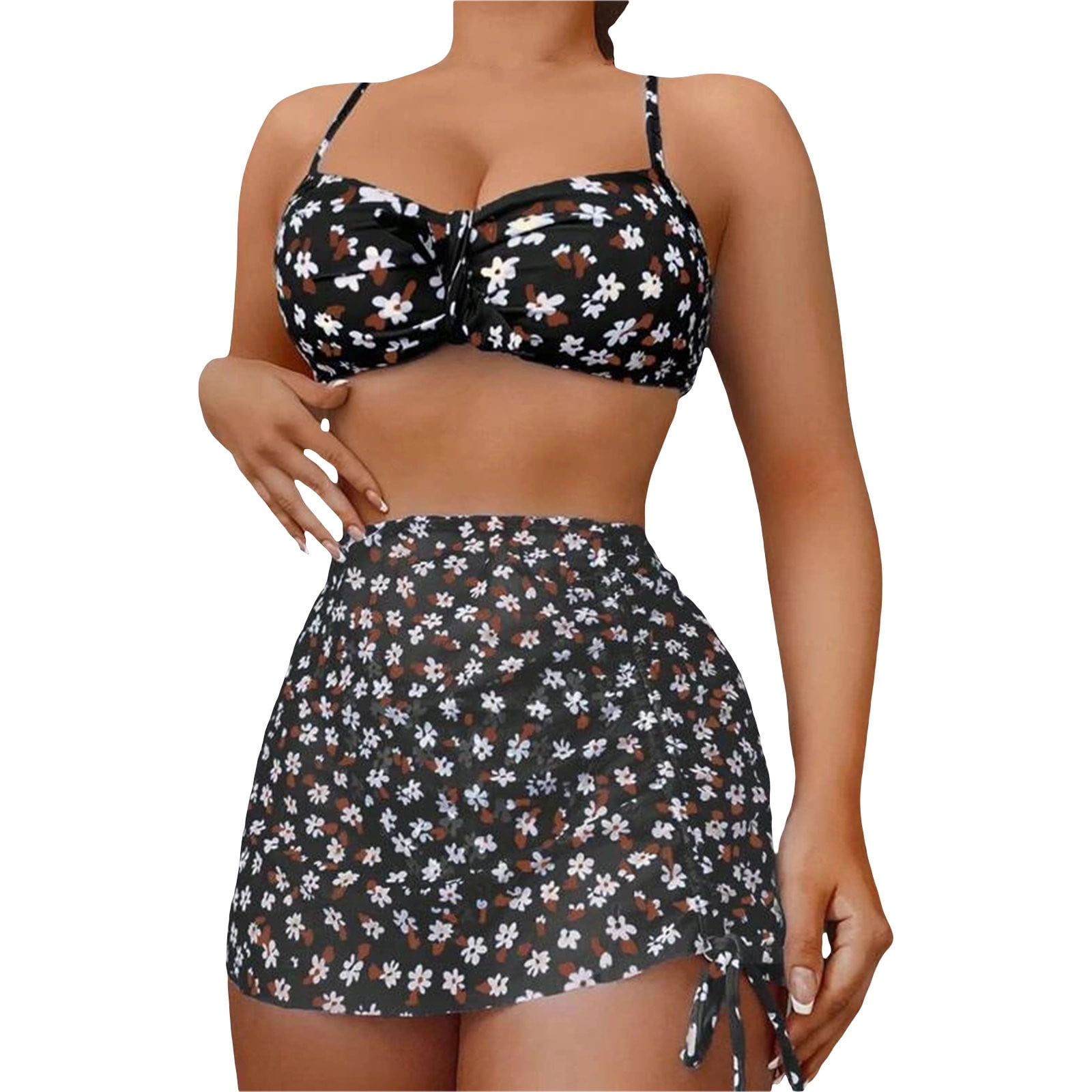 Ykohkofe Women Bathing Suits Clearance Black Bikini Set Mardi Queen