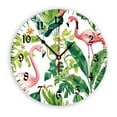 thumbnail image 1 of YladaFaie 10 Inch Flamingos Wall Clock Silent Round Wall Clocks Battery Operated Non Ticking Creative Decorative Clock Animal Clocks Kitchen Dining Room Unique Gifts Presents for Birthday, 1 of 7
