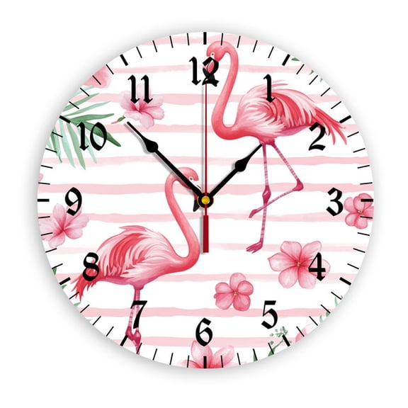 YladaFaie Bathroom 12 Inch Sewing Room Clocks Sewing Machine Wall Clock Silent Round PVC Battery Operated Quartz Quiet Desk Clock Decorative Hanging Clock for Office Home Decor Wedding Birthday