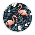 thumbnail image 1 of YladaFaie Flamingo Clocks Kitchen Decor Wall Clock Tropical Round Wall Clock 10 Inch Silent Non Ticking Battery Operated Wood Clock for Living Room, Kitchen, Home,Bathroom, Bedroom, 1 of 7