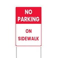 thumbnail image 1 of YladaFaie No Parking On Sidewalk Yard Sign, No Parking Signs 12x18 inch with Metal H-Stake Warning Signage with Symbol, Protect Your Street Business Front Porch Yard Decor Outdoor Signs Stake Kit, 1 of 6