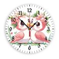 thumbnail image 1 of YladaFaie Two Birds Wall Clock Spring Summer Country Silent Non-Ticking 10 Inch Round Clocks PVC Battery Operated Quartz Analog for Living Room Kitchen Bedroom Bathroom Office Home School Decor, 1 of 7