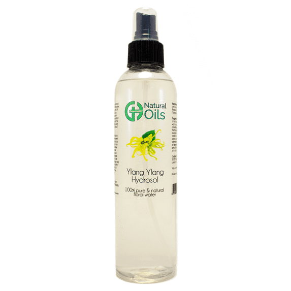 Ylang Ylang Hydrosol - 8 fl oz - Clear Plastic Bottle w/ Black Spray Cap - GreenHealth