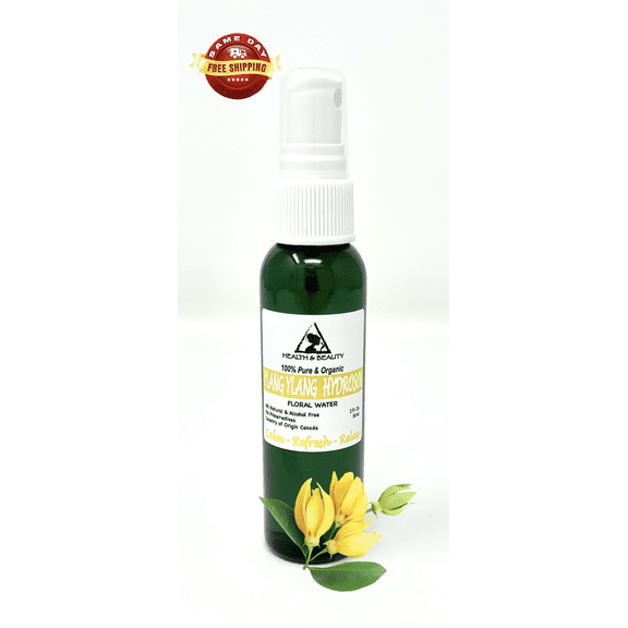 Ylang Ylang Hydrosol Organic Floral Water Pure Natural 2 oz