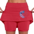 thumbnail image 1 of WCJM Under $10 Skirted Legging for Women, Yoga Legging With Skirts &Women Tennis Leggings Clothes Pockets Women's Hot Pink Shorts Polyester,Spandex Ladies Yoga Pants M, 1 of 6
