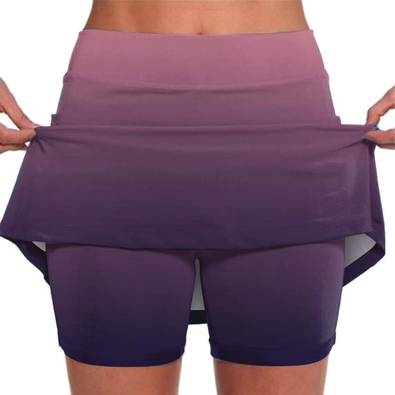 acuever Under $ 10 Tennis Skirts for Women Pleated Athletic Skorts Skirt with Shorts Pockets Lightweight Running Workout Skirt Women's Shorts Denim Women's Polyester Shorts L