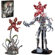 Ylutex 2 in 1 Strange Cannibal Flower Building Blocks Sets Piranha Flower Model Kits Horror Toys Choice for Adults 858 PCS
