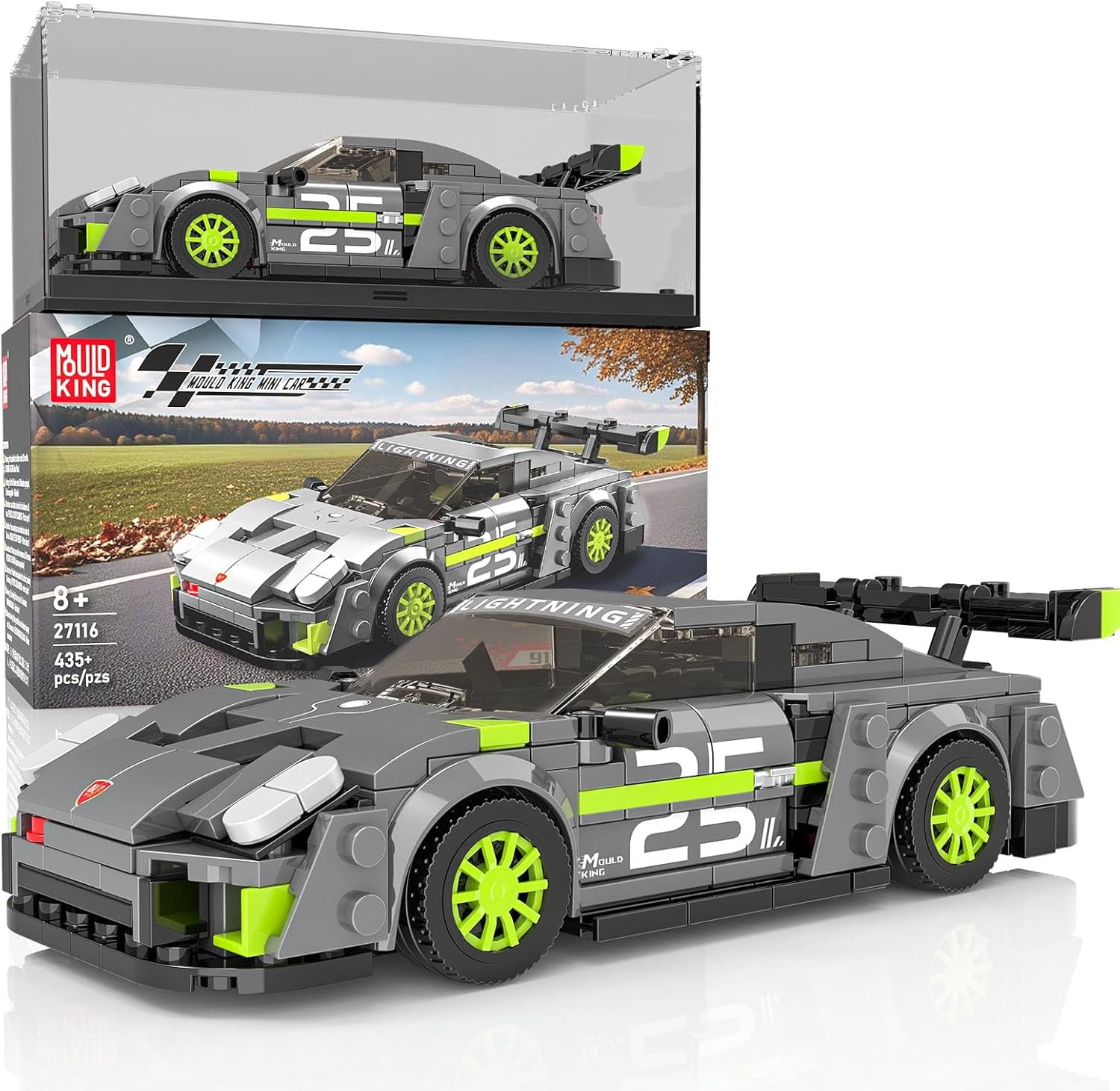 Ylutex 911 Speed Champion Technik Car Building Block Set, Classic Racing Car Model Kits for Display,Great Choice for Sport Car Fans (435+PCS)