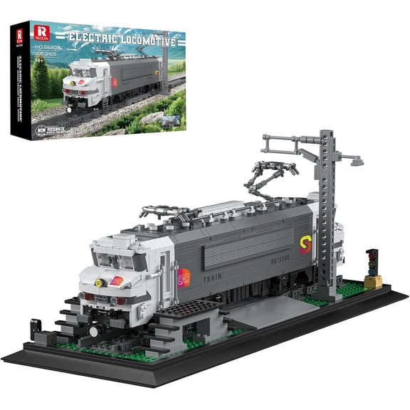 Ylutex BB15000 Train Building Block Set 66803, Collectible Electric Locomotive Display, Creative Model for Train Fans(2053PCS)