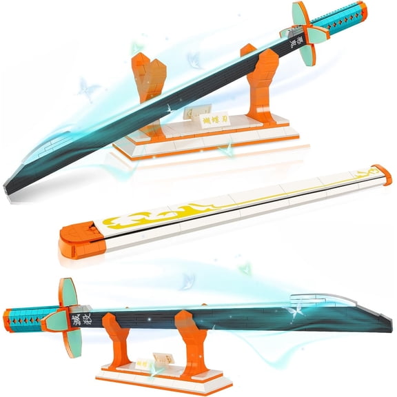 Ylutex Kochou Shinobu Sword Building Block Set Compatible with the major brand, Katana Building Block Set choice for Adults