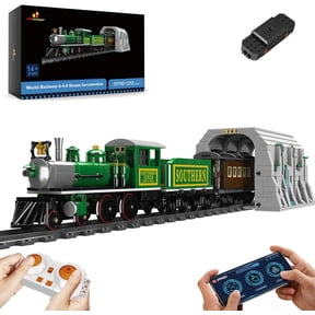 Ylutex Model Train Building Sets, Steam Locomotive Express City Train Building Kit, RC Train Toys with The Tunnel and Train Track Building Block