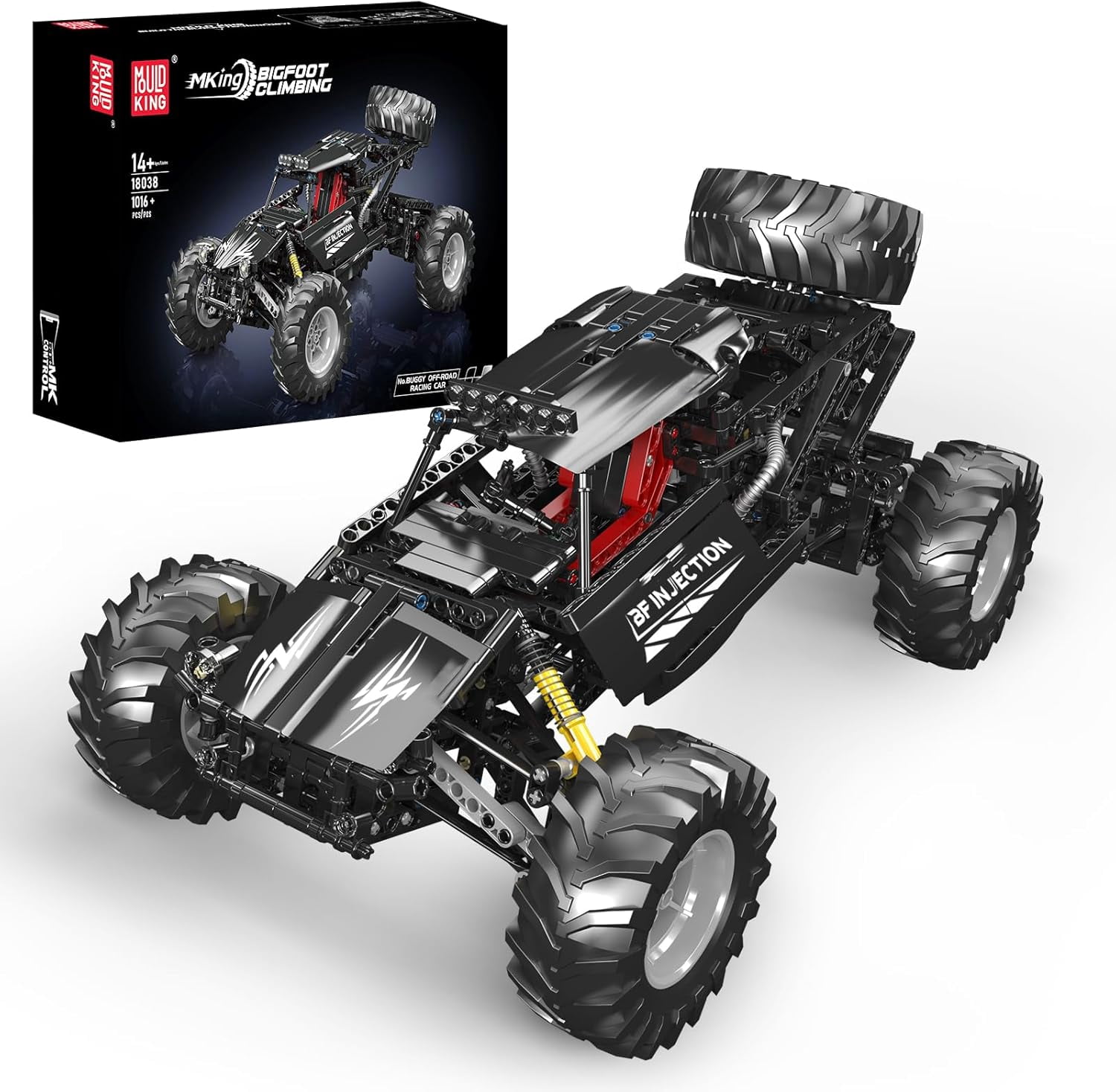 Ylutex RC Off-Road Building Car Building Block Kit, 1016 Pieces Building Blocks Climbing Car Model with Motors