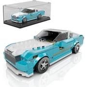 Ylutex Speed Champion RR Racing Car Building Block Kit with Acrylic Display Case, 27071 Collectible Model Car Block Kits, Building Blocks Kit Racing Toy Cars for Adults476 PCS